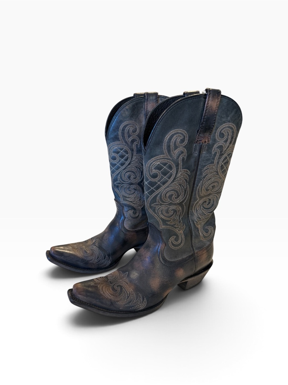 Ariat Bright Lights Women’s 7.5 B Distressed Leather Western Cowboy Boots Cowgir